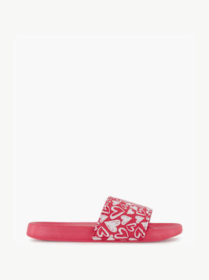 Blue Fin Claquettes Rouge