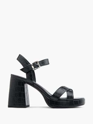 Catwalk Sandale Schwarz