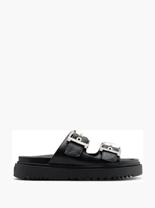 Buffalo Tieffussbett-Pantolette Schwarz