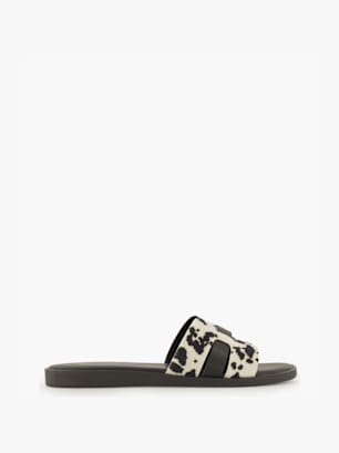 Catwalk Flache Pantolette Schwarz