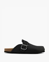 Acheter TUINANLE Hommes Pantoufles Antidérapantes Bout Fermé Chaussures Boucle Décor Mâle Daim