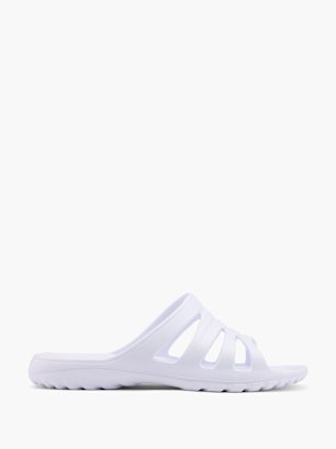 Blue Fin Slide White