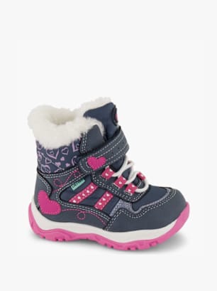 Cortina Bota con cordones Azul