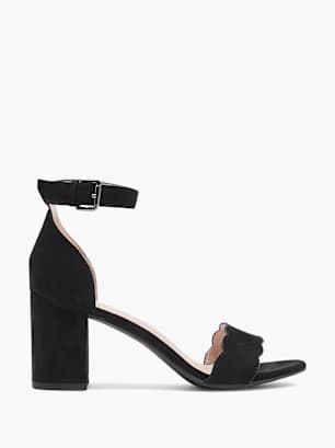 Graceland Sandale z visoko peto Črna