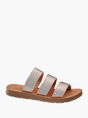 Graceland Chinelo com palmilha alta Ouro rosa