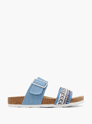 Graceland Ciabatta con plantare profondo Blu