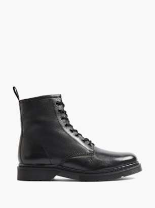 AM SHOE Čizme na pertlanje Crna