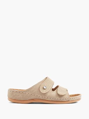 Easy Street Zapatillas de casa abiertas Beige