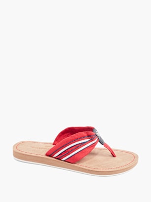 TOM TAILOR Sandal med tå-split Rød