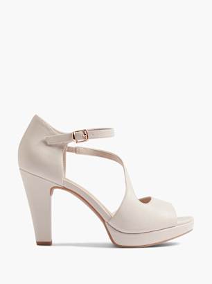 Graceland Peep toe heel Beige