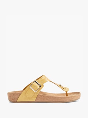 Graceland Sandal med tårem Gul