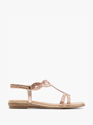 Catwalk Sandal Metalik Pembe