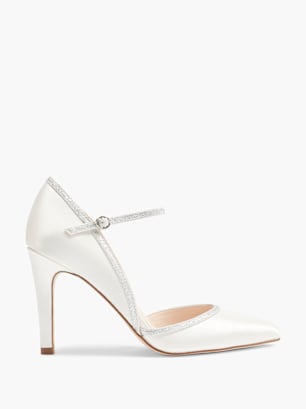 Catwalk Pump med spänne Vit