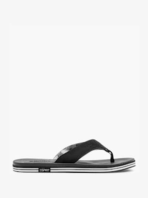 ESPRIT Sandal med tå-split Sort