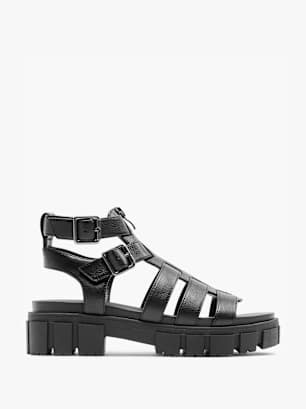 Catwalk Sandale cu toc Negru