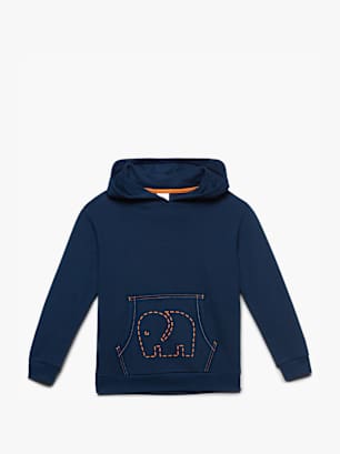 elefanten Hoodie Blau