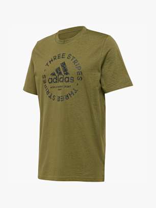 adidas T-shirt Oliv