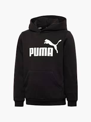 PUMA Džemperis su gobtuvu Juoda