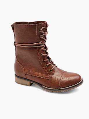 Graceland Schnürboots Cognac