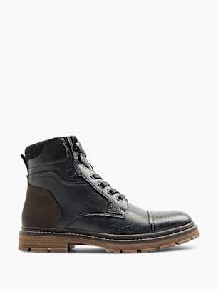 AM SHOE Bota con cordones Negro