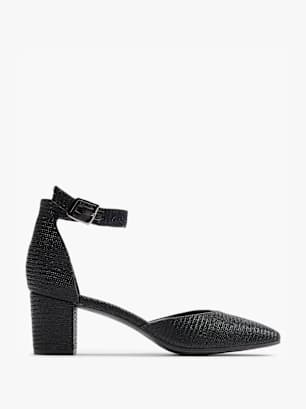 Graceland Sapato de salto com fivela Preto