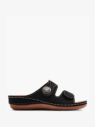 Easy Street Sapato de casa aberto Preto