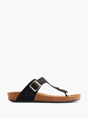 Graceland Sandal med tårem Svart