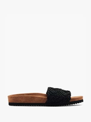 Graceland Chinelo com palmilha alta Preto