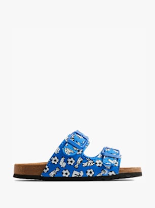 Vty Zapatillas de casa abiertas Azul