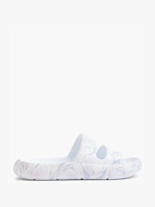 Blue Fin Slide White