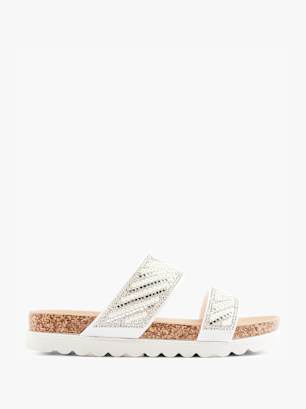 Graceland Zapatillas de casa abiertas Blanco