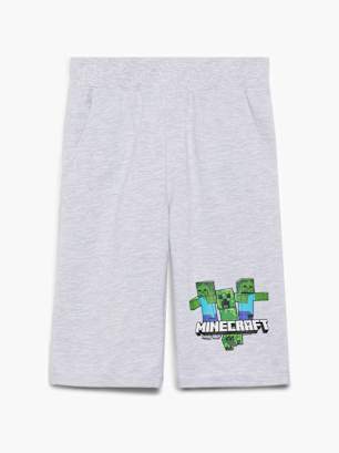 Minecraft Shorts Grau