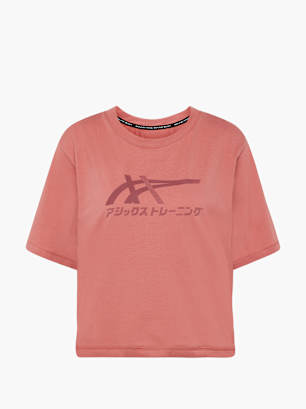 ASICS Marškinėliai Raudona