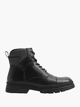 AM SHOE Bota con cordones Negro