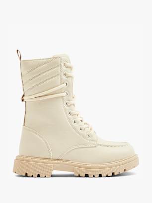 OXMOX Botki sznurowane Off-white