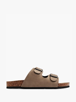 Björndal Chinelo com palmilha alta Taupe