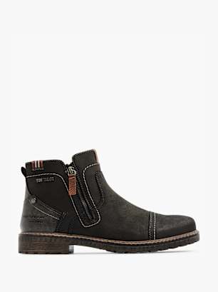 TOM TAILOR Botine Negru