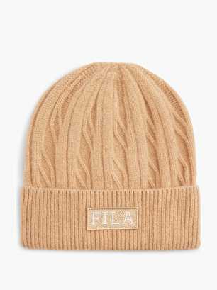 FILA Bonnet tricoté Camel