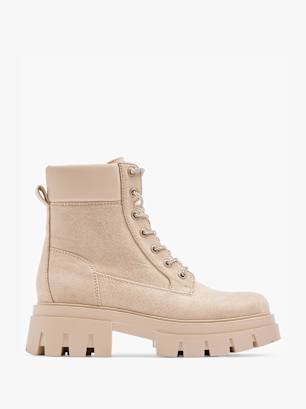 Catwalk Lace-up boot Beige