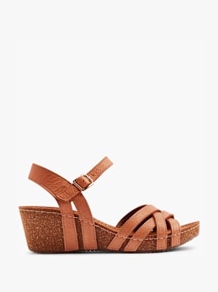 5th Avenue Högklackad sandal Konjak