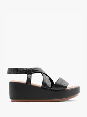 5th Avenue Sandalias de tacón Negro