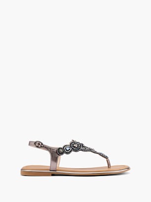 Graceland Toe Thongs Black