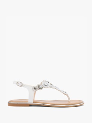 Catwalk Sandalias de dedo Blanco