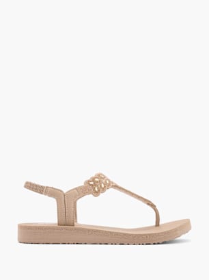 Skechers Sandália com separador de dedos Bege