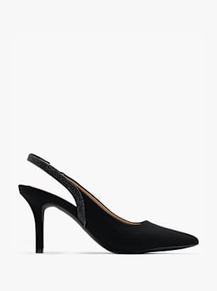Catwalk Slingback salonke Crna