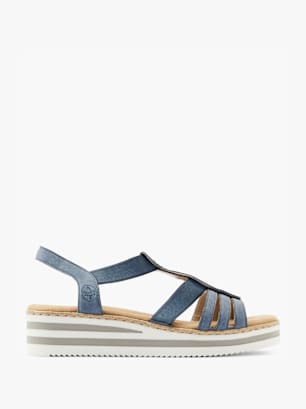 Rieker Sandales à talons Bleu