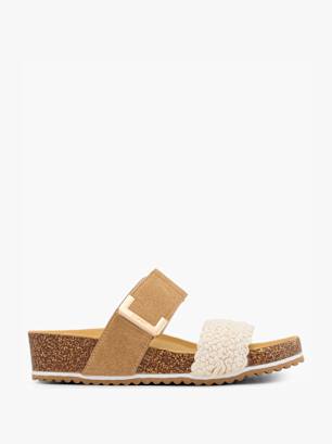 ESPRIT Ciabatta bassa Cognac