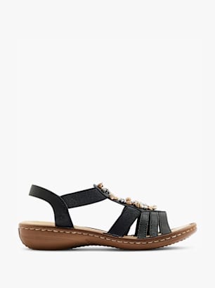 Rieker Sandale Negru