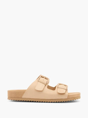 Graceland Chinelo com palmilha alta Beige