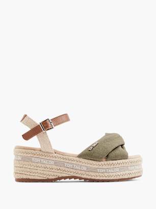TOM TAILOR Sandale Khaki